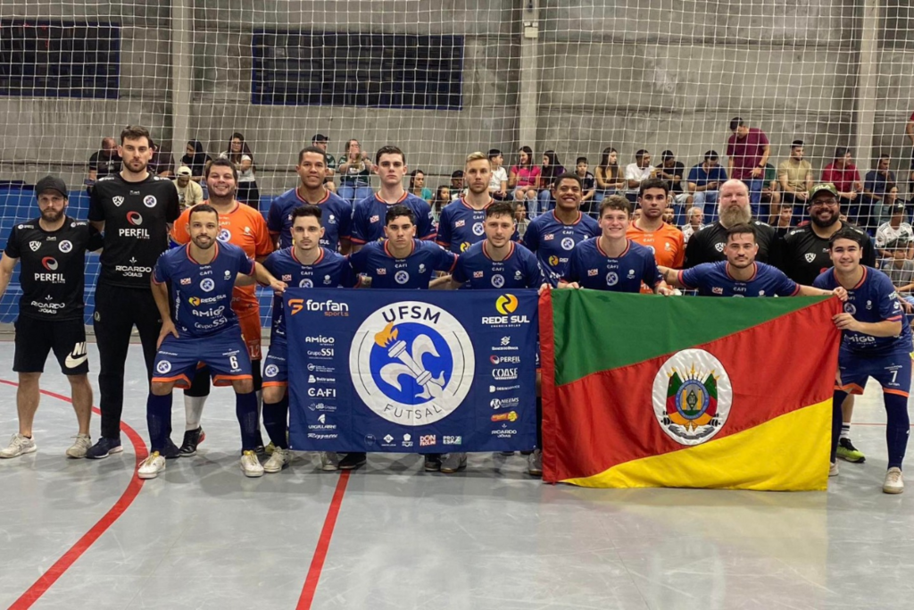 No retorno às quadras, UFSM Futsal vence fora de casa e segue 100% na Série Ouro