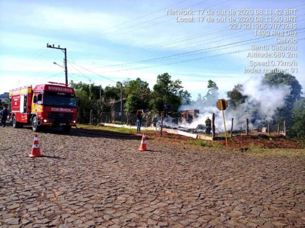 Incêndio em residência