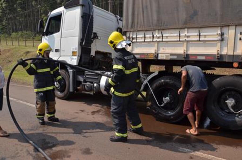 Incêndio em caminhão