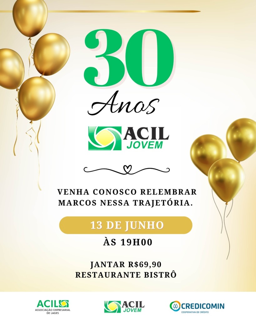 ACIL Jovem comemora 30 anos de atuação em Lages