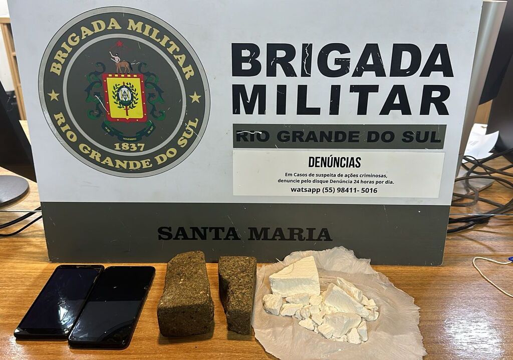 Dupla é presa por tráfico de drogas em Santa Maria