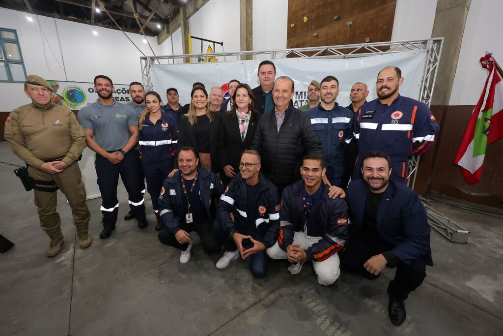 Governo do Estado inaugura serviço aeromédico em Lages durante Estação Inverno