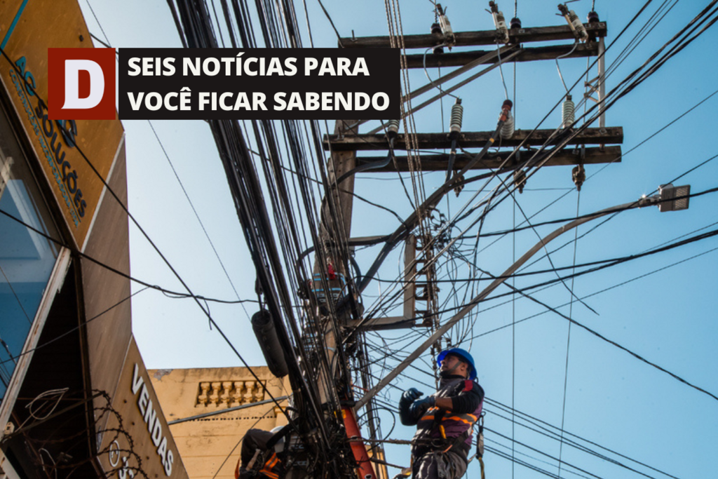 Mutirão de retirada de fios em desuso ocorre ao longo da Rua Riachuelo nesta terça e outras 5 notícias