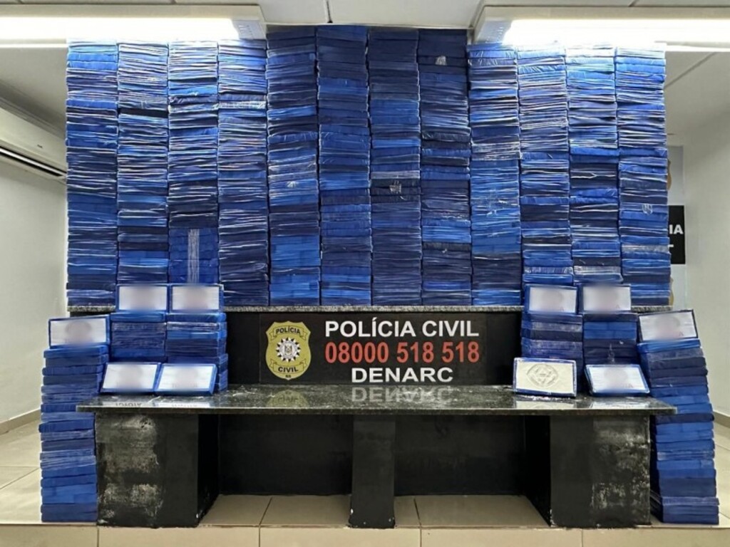 Volume recorde: Polícia Civil apreende mais de meia tonelada de cocaína na região metropolitana de Porto Alegre