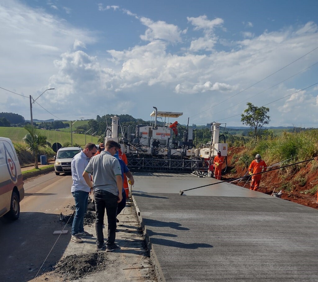 SC-160: primeira fase das obras de pavimentação está  concluída