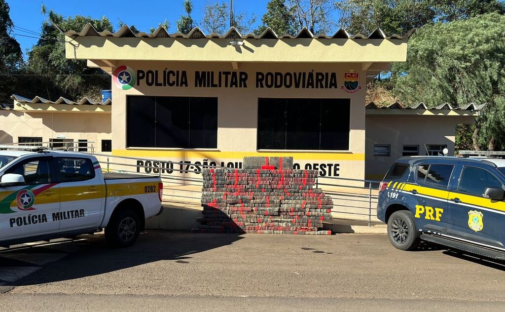 Ação conjunta entre PRF e PMRv apreende 1.025 quilos de maconha