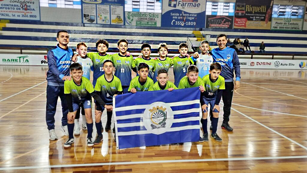 Equipe do Futsal Sub-12 da Fundação Municipal de Esportes de Capinzal se destaca na Liga Catarinense