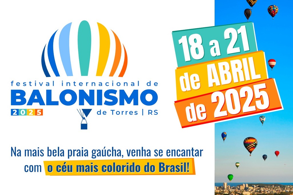 ANUNCIADA EM TORRES A DATA DO FESTIVAL INTERNACIONAL DE BALONISMO EM 2025