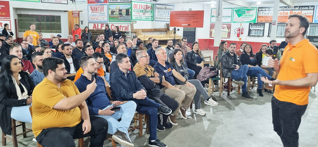 Prefeito de Joinville, do Partido Novo ministra palestra em Capinzal 