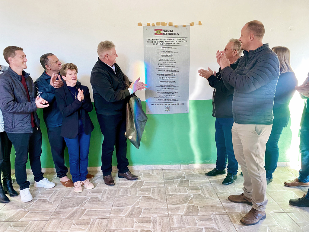  São José do Cerrito inaugura reformas em ginásio esportivo com apoio do deputado Berlanda