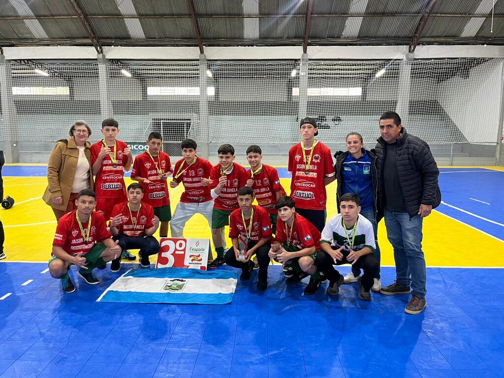 Equipe de Futsal Sub 16 de Otacilio Costa está na fase regional da Olesc