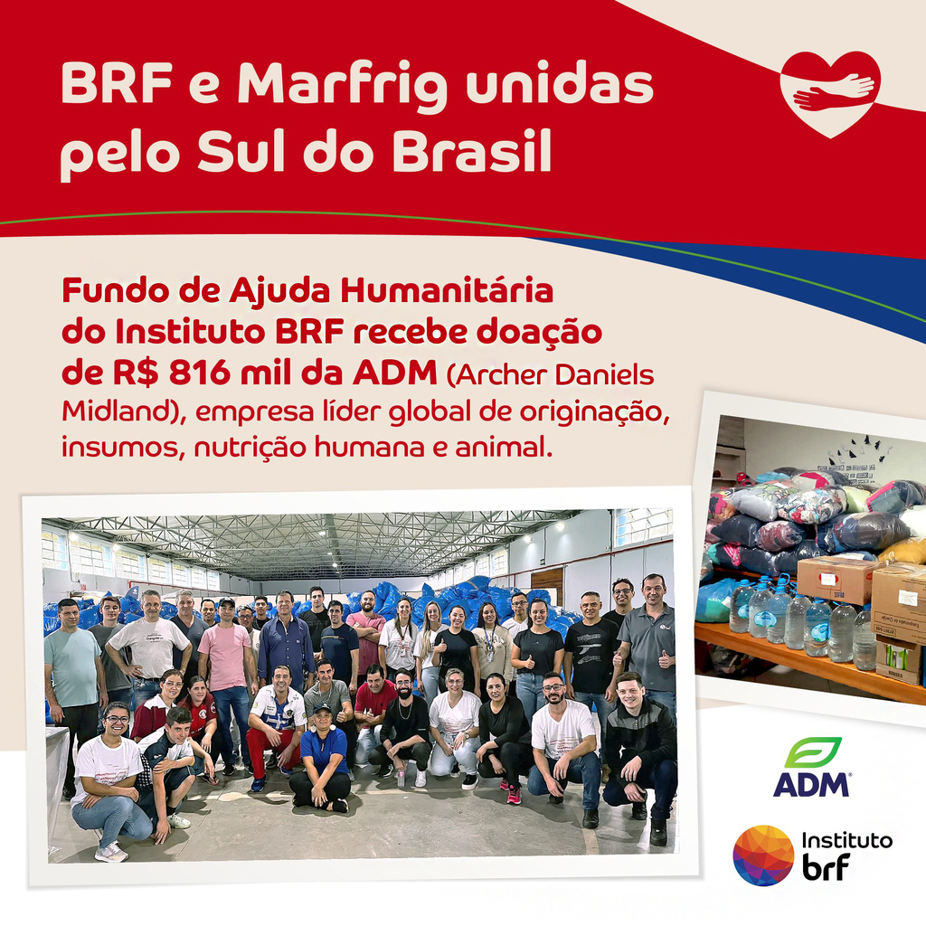 BRF e Marfrig unidas pelo Sul do Brasil