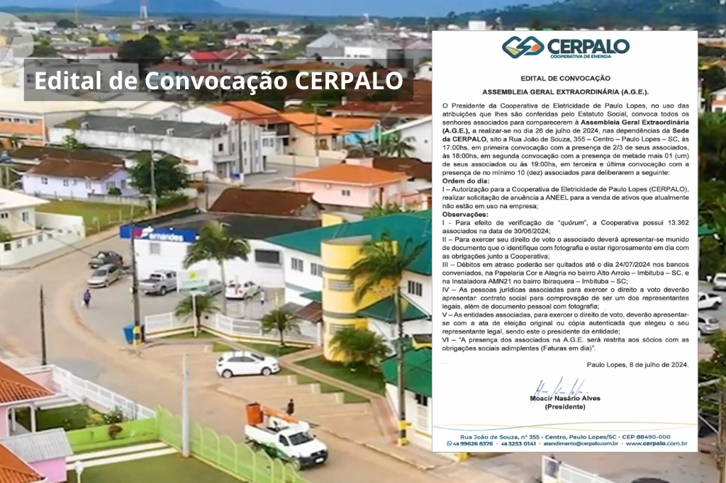 Edital de Convocação CERPALO