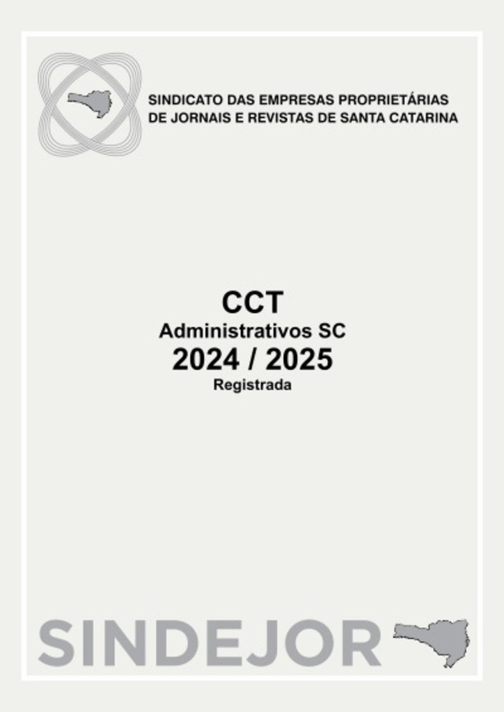  CCT Administrativos SC 2024 /2025 Registrada