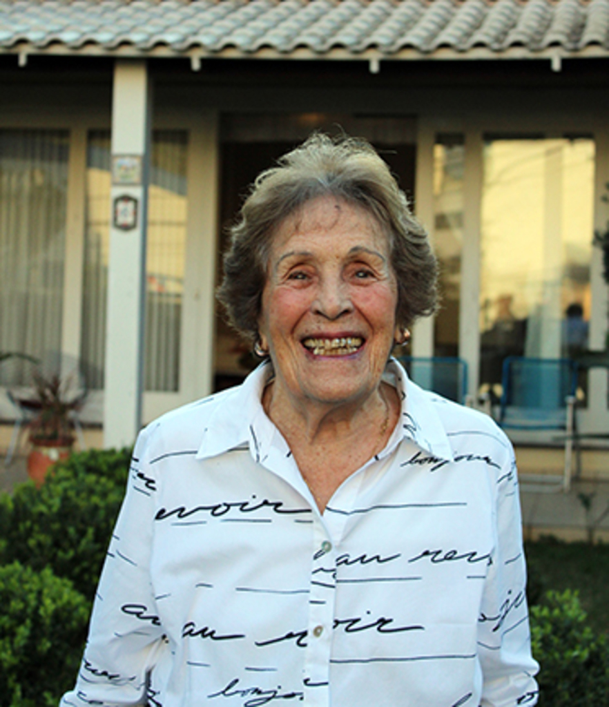  - Dona Gladys Rigon, 101 anos, é uma das personalidades da capital do trabalho