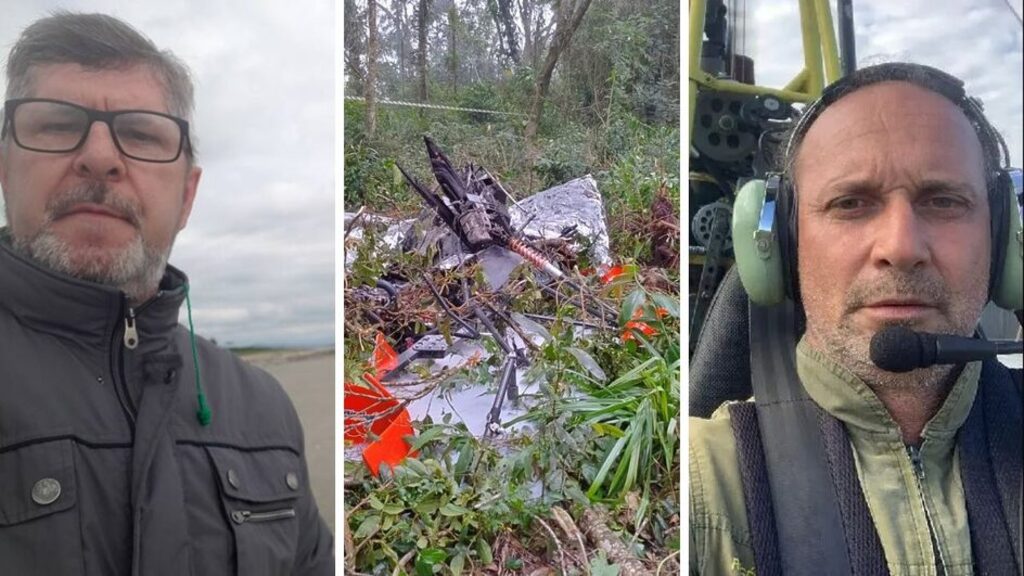Identificadas vítimas mortas em queda de aeronave em SC