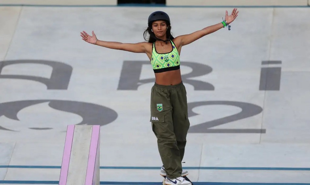 Reuters / Pilar Oliveira - Skatista Rayssa Leal foi medalhista de bronze no skate park feminino