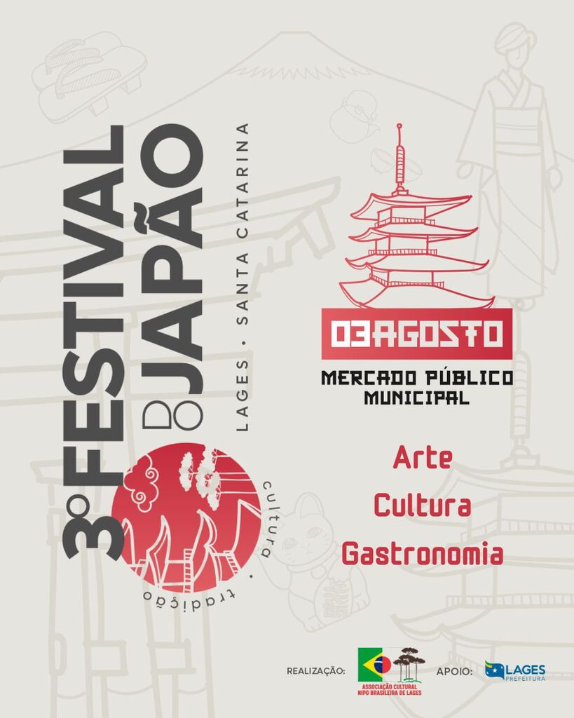 Festival do Japão celebra cultura e gastronomia em Lages