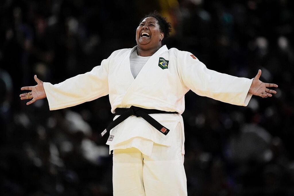 No judô, Beatriz Souza conquista o primeiro ouro do Brasil nos Jogos Olímpicos de Paris