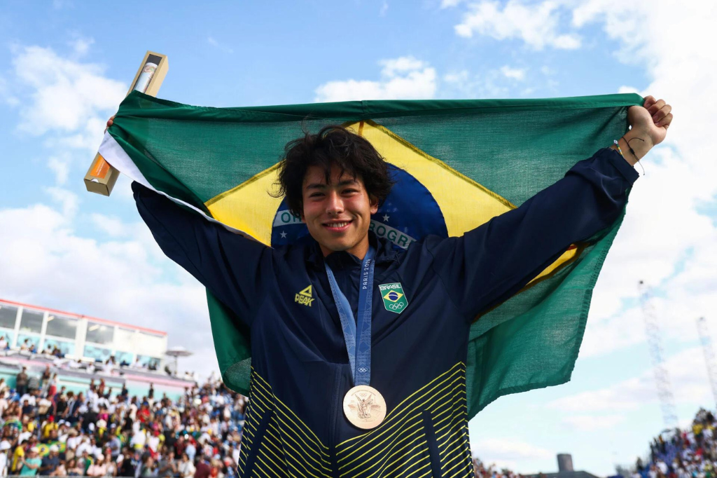 (Imagem Luiza Moraes/COB) - Balanço de quarta-feira (7): Brasil conquista bronze no Skate Park e atletas continuam avançando em diferentes modalidades