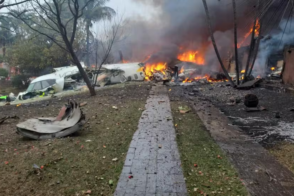 (Imagem Claudia Vitorino/ Arquivo pessoal) - Tragédia: avião com 62 passageiros cai em São Paulo nesta sexta-feira (9)