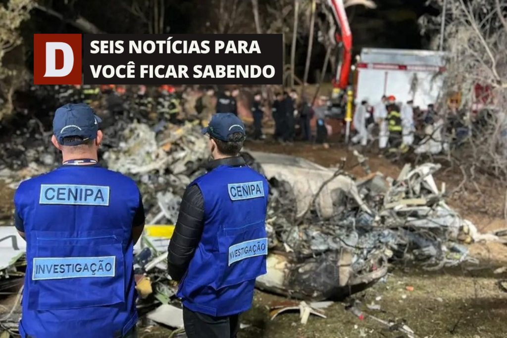 título imagem Especialista da UFSM comenta hipóteses para queda de avião em São Paulo e outras 5 notícias