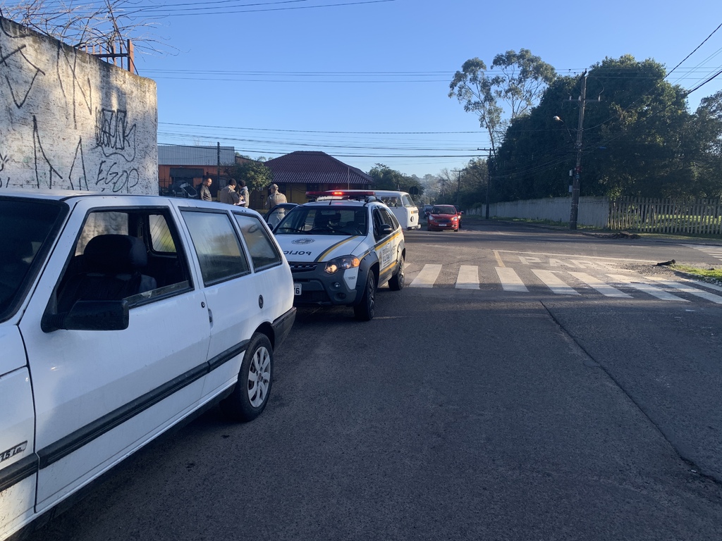 Mulher fratura dedo do pé em acidente de trânsito em Santa Maria