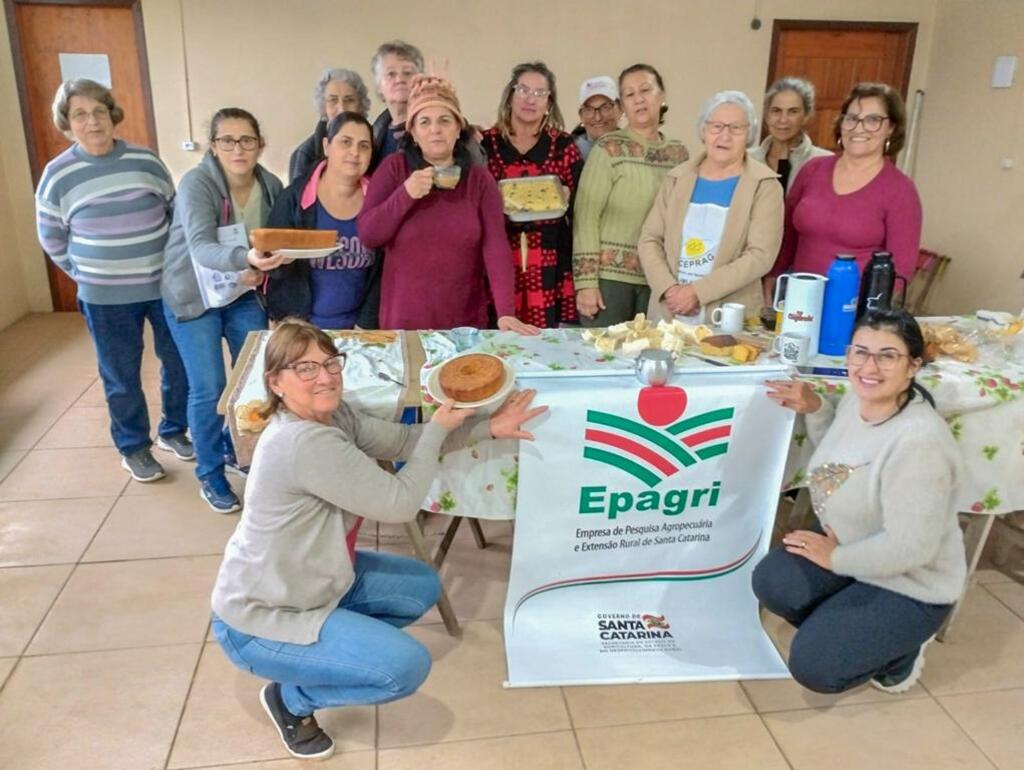 EPAGRI SÃO JOÃO DO SUL PROMOVEU OFICINA  DE PANIFICADOS SEM GLÚTEN E LACTOSE