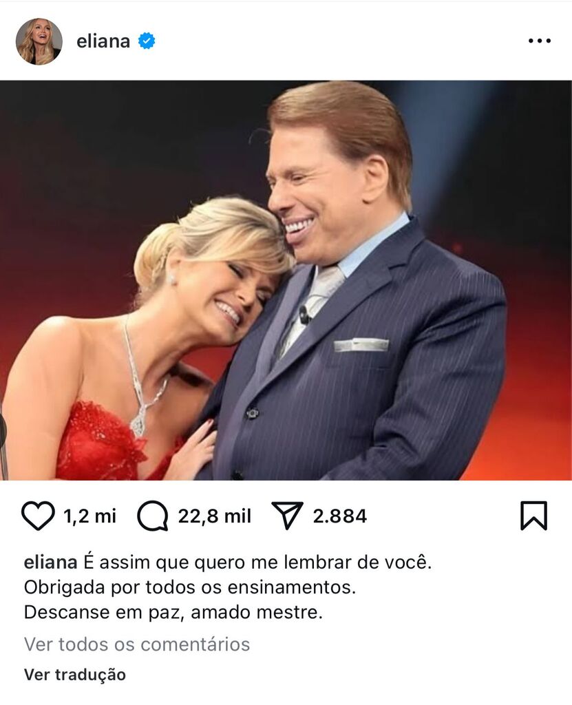 Morre Silvio Santos: famosos, amigos e autoridades lamentam nas redes sociais; veja repercussão