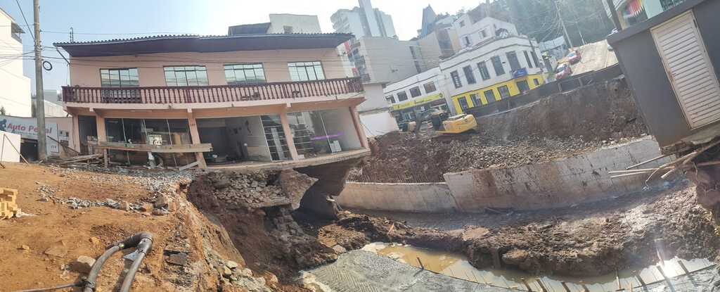 Construção de ponte em Capinzal