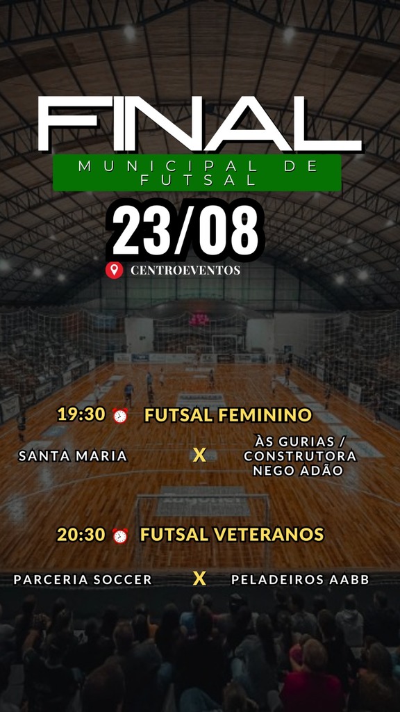 Finais do Campeonato Municipal de Futsal 2024