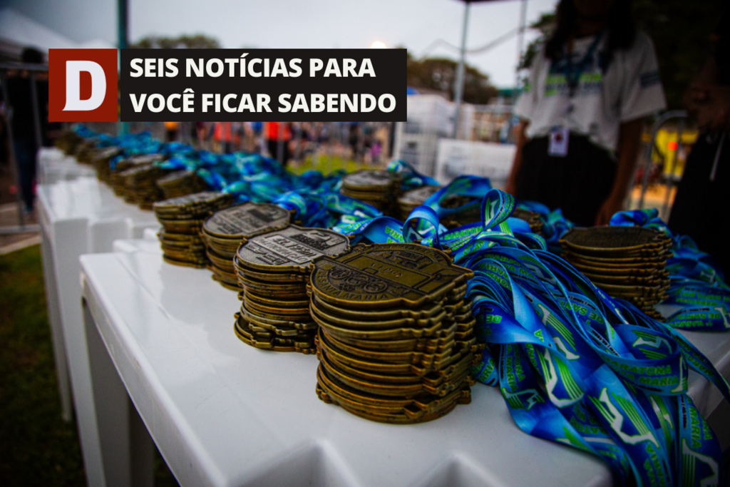 título imagem Entrega de kits da 2ª Maratona de Santa Maria começa nesta quarta-feira e outras 5 notícias