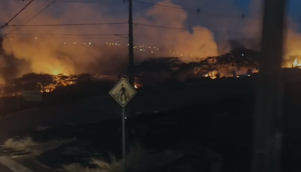 Grande incêndio é registrado em Chapecó