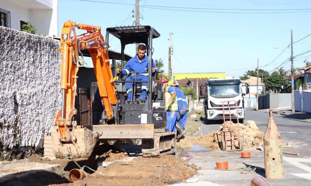 Águas de Joinville conclui principal etapa de implantação de rede coletora de esgoto no bairro Boa Vista