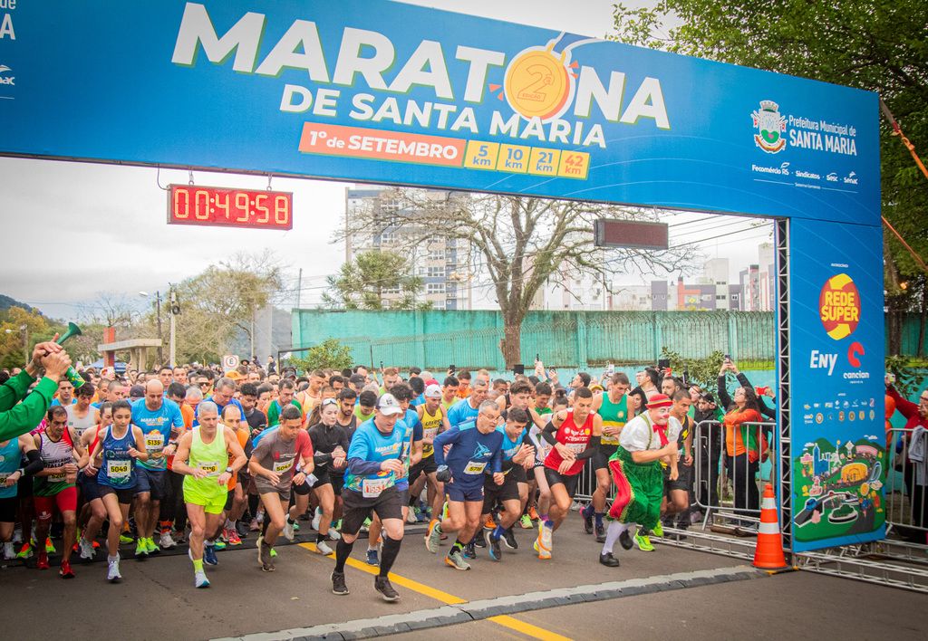 Confira os santa-marienses que ficaram entre os cinco melhores em cada categoria da 2ª Maratona de Santa Maria