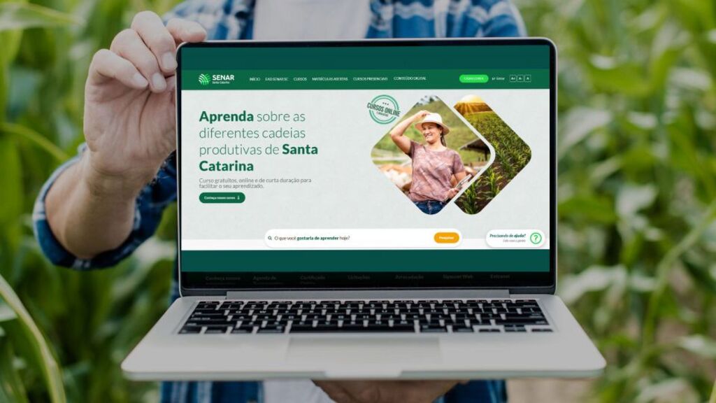 Portal EAD do Senar/SC oferece cursos gratuitos em várias áreas do setor produtivo