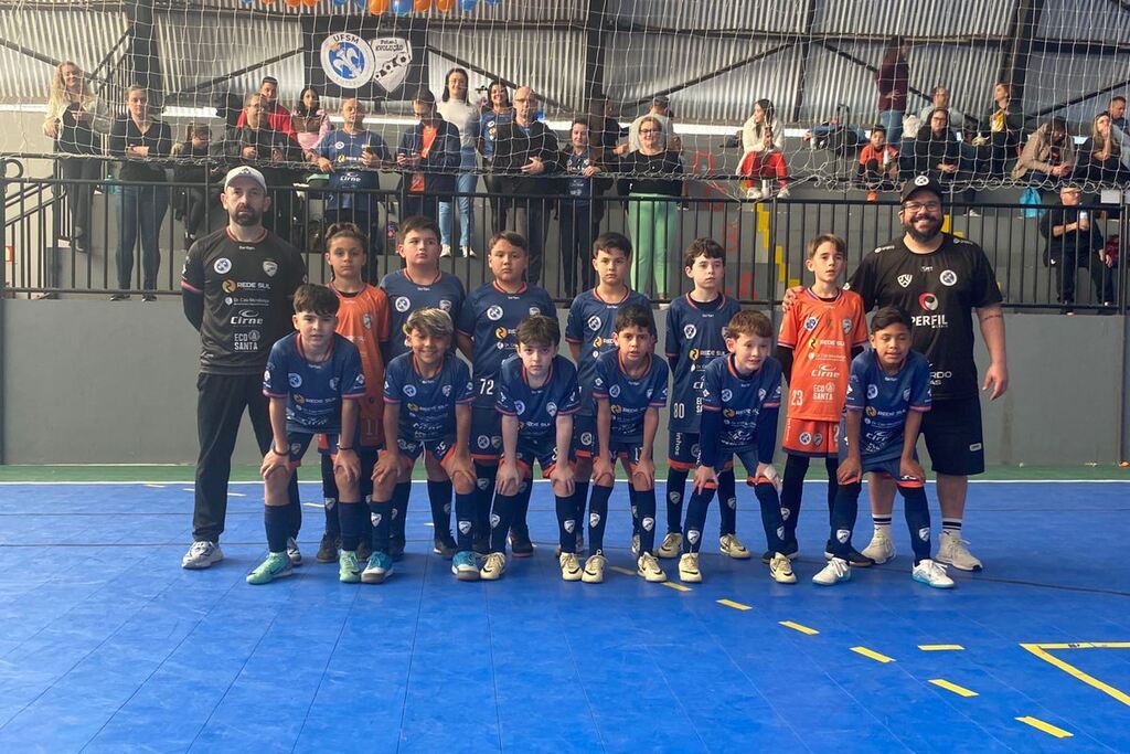 título imagem UFSM Futsal/Evolução se classifica em segundo no Estadual Sub-11