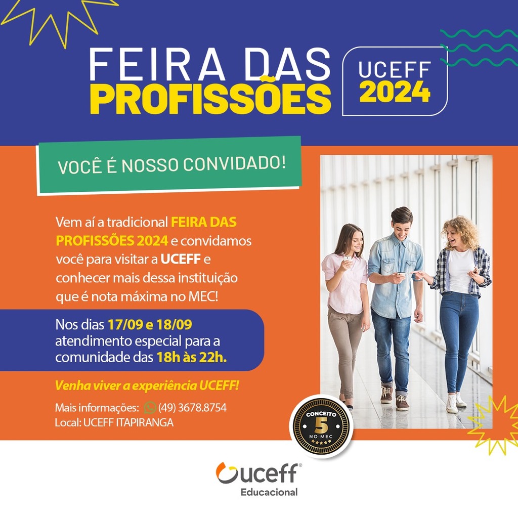 Feira das Pofissões na Uceff Itapiranga será nesta semana