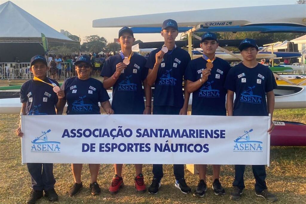 Atletas da Asena garantem medalha de bronze do Brasileiro de Canoagem