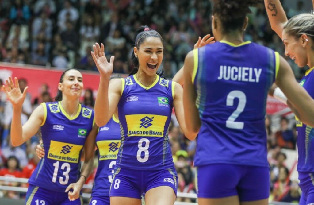 Meninas do vôlei batem Bélgica de virada no Grand Prix