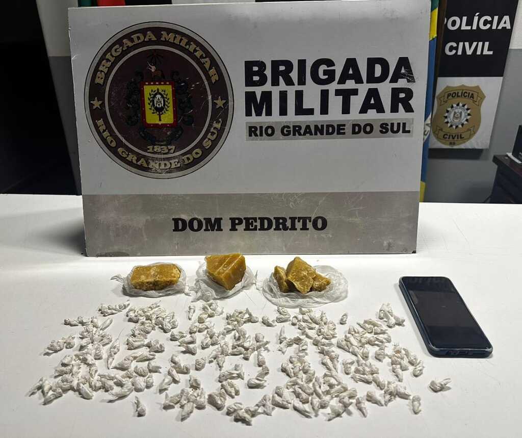 Brigada Militar prende jovem de 21 anos por tráfico de drogas