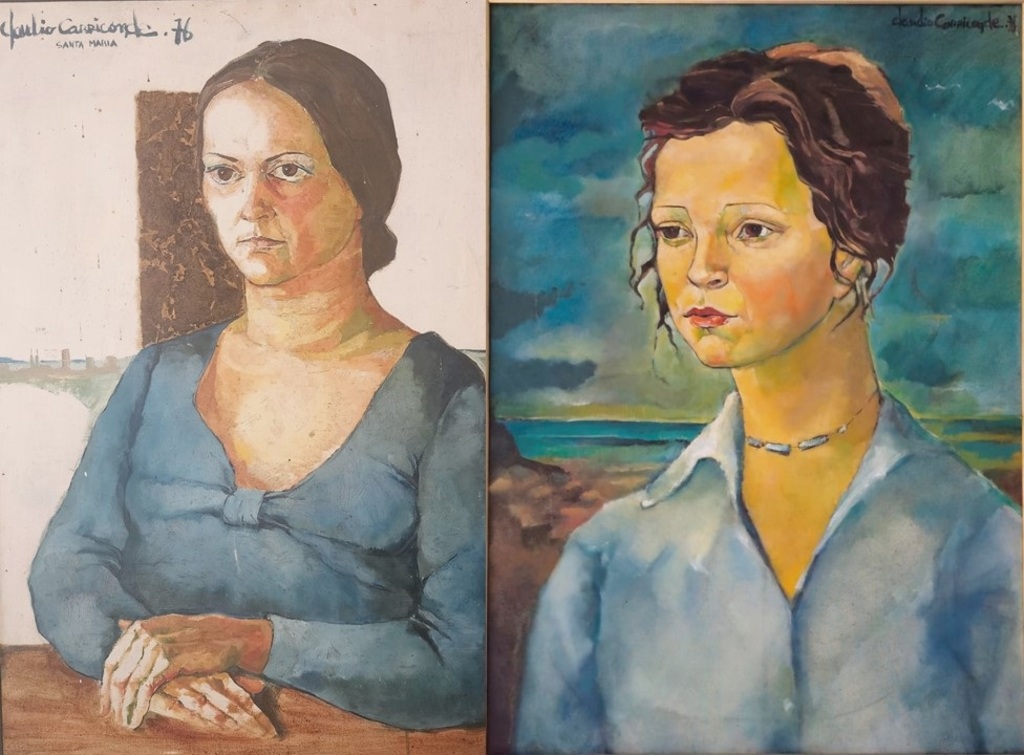 Reprodução - Retratos  de Marlene Carriconde e Ana Norogrando