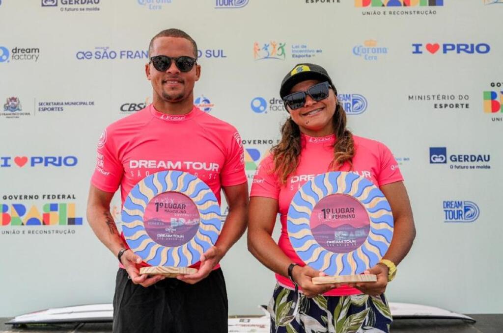 Juliana dos Santos e Douglas Silva são os campeões do Corona Cero Dream Tour São Chico SC