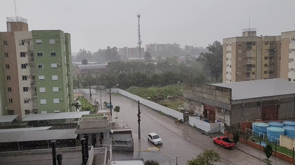 Temporal com acumulados acima dos 90 mm e ventos de 70 km/h pode ser registrado em Santa Maria