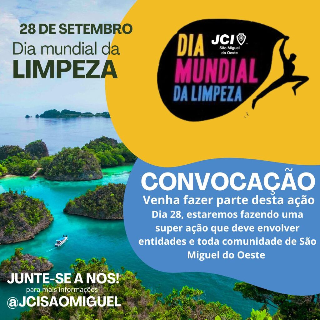 Ação do Dia Mundial da Limpeza acontecerá neste sábado