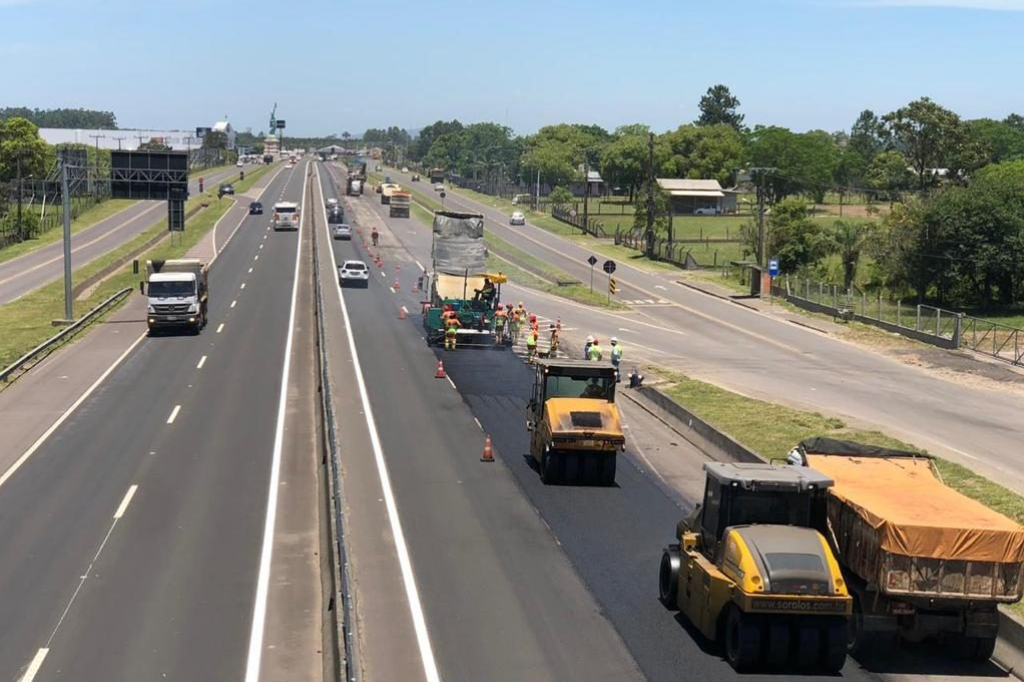 Imagem divulgação CCR ViaCosteira - Cronograma de obras na BR-101 deve causar lentidão no trânsito em Imbituba