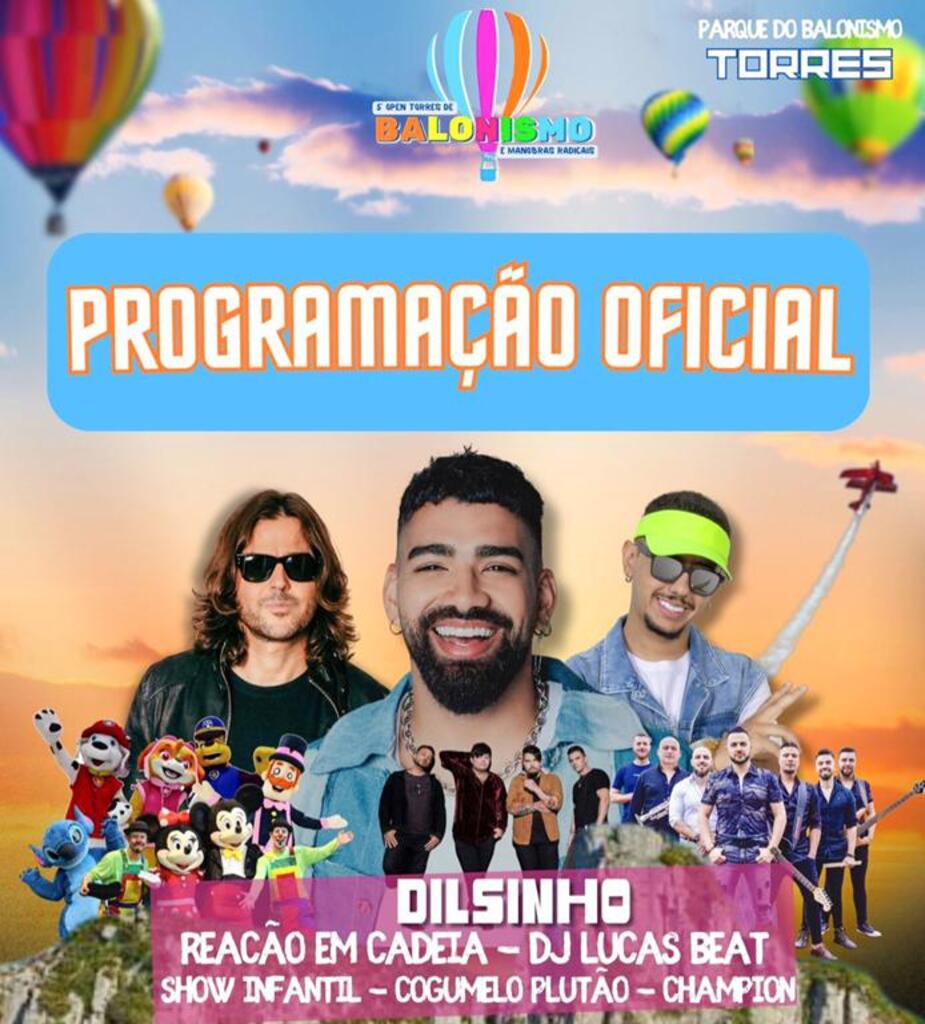 5ª EDIÇÃO DO OPEN TORRES DE BALONISMO INICIOU NESTA QUINTA-FEIRA (10)