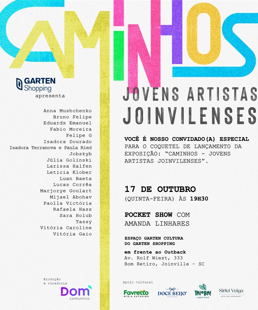 Exposição coletiva estreia em Joinville com nova geração de artistas visuais