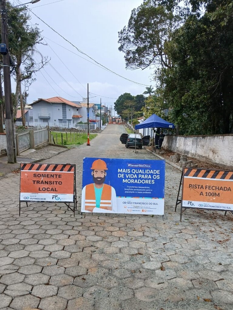 Obras de esgotamento sanitário ganham força e trazem benefícios para São Francisco do Sul