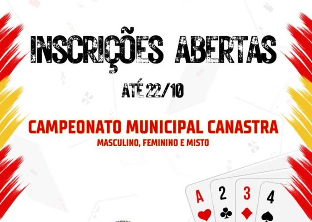 ABERTAS AS INSCRIÇÕES PARA O CAMPEONATO DE CANASTRA EM SANTA ROSA DO SUL